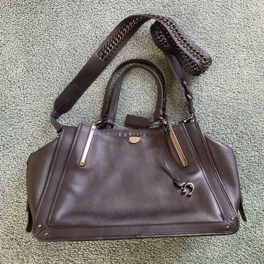 Coach Dreamer with specialty chain strap and gunmetal hardware